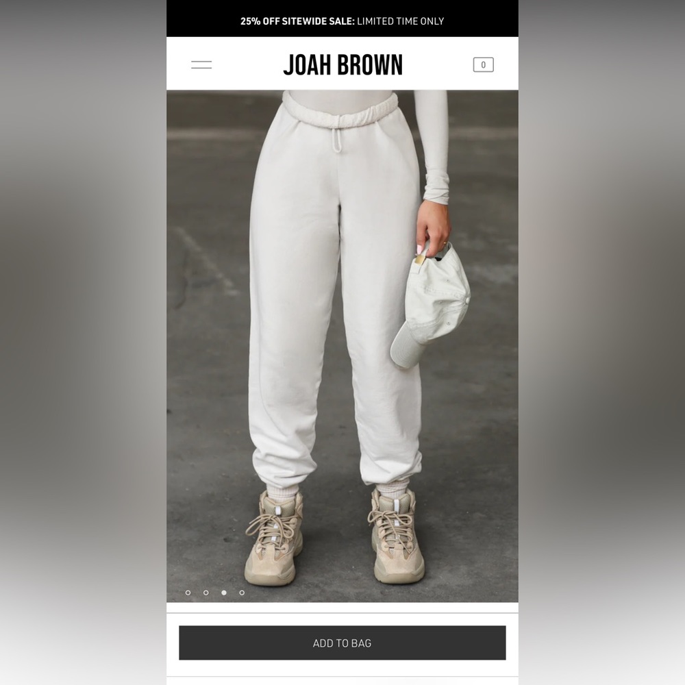 Worn once Joah Brown oversized terry sweatpant in Sahara sz S/M